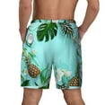 thumbnail image 2 of Lsque Mens Swim Trunks Tropical Pineapple Pattern - Bathing Suit Compression Liner - Beach Swim Shorts Swimwear - (S-3XL) - Stretch Quick Dry -Medium, 2 of 9