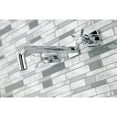 thumbnail image 3 of Kingston Brass KS6021BEX Essex Two-Handle Wall Mount Roman Tub Faucet, Polished Chrome, 3 of 7