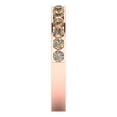thumbnail image 4 of 0.39 ctw Wedding Band for Women - 14K Rose Gold Yellow Moissanite Stackable Eternity Ring, 4 of 6