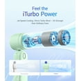 thumbnail image 3 of Diveblues Handheld  Fan - 4000mAh Turbo  Mini Fan with 5-Speed Wind, Rechargeable Battery for Travel & Outdoor Use, 3 of 6