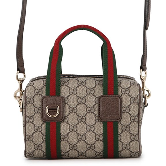 Pre-Owned Gucci Ophidia GG Supreme Leather Handbag 859975 GUCCI 2-way Shoulder Bag