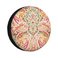 thumbnail image 1 of Fotbe Indian Paisley 1 Funda de Llanta de Repuesto con Estampado, Engrosada, Ajuste Universal para Jeep, Remolque, RV, SUV, Camión-14 inch, 1 of 6