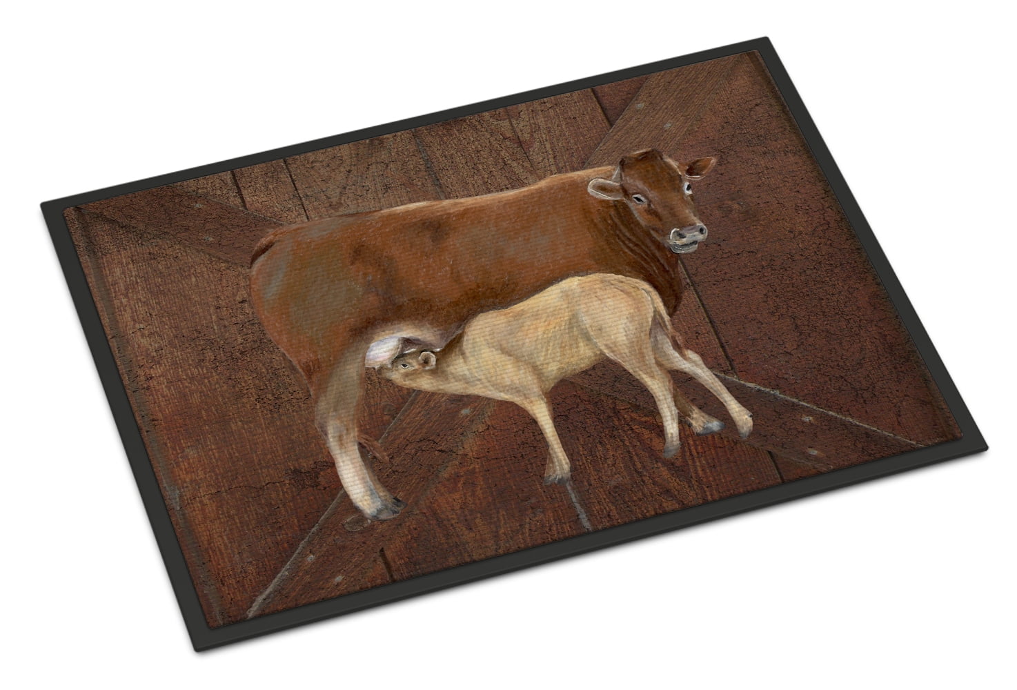 Cow Momma and Baby Doormat by Caroline's Treasures