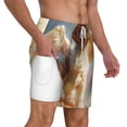 thumbnail image 3 of Goofa Rainbow English Cocker Spaniel Printed Men's Swim Trunks Board Shorts Quick Dry Mens Swimming Trunks with Compression Liner,Breathable Fit Hawaii Beach Shorts-Medium, 3 of 9