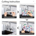 thumbnail image 5 of Yayeee Faucet Mat for Kitchen Sink 14.7" Diatomite Long Splash Guard Pad, Green Simple Triangles, 5 of 7