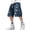 A-Retro Blue, variant on EMMIOL Men's Y2K Vintage Denim Shorts Ripped Distressed Elastic Waist Loose Fit Jean Shorts Summer Streetwear