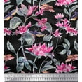 thumbnail image 1 of Soimoi Cotton Duck Fabric Leaves,Insects & Wild Flower Print Sewing Fabric Yard 42 Inch Wide, 1 of 1