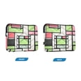 thumbnail image 7 of FORMRS 13-13.3 inch Laptop Sleeve Case Soft Carrying Quilted Computer Bag Cover, Green Abstract Geometric, 7 of 7