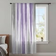 thumbnail image 4 of Purple Gray Sheer Curtains 54 Inches Long, Vintage Country Abstract Gradient Aesthetic Light Filering Curtains, Breathable Simi Curtain Privacy Drapes for Kitchen Bathroom Small Window Treatment, 4 of 9