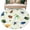 Green White, variant on Round Rugs 5Ft, Spring Butterfly Dragonfly Round Area Rug Washable Indoor Throw Carpet, Botanical Floral Colorful Soft Non Slip Circle Rug for Cabinet Bathroom Home Decor Aesthetic