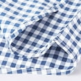 thumbnail image 5 of Fnooota Mens Plaid Shirts, Button Down Collar Colored Work Casual Long Sleeve Shirts Light Blue Size XL, 5 of 5