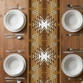 thumbnail image 6 of Brown Southwest Table Runner - 108 Inch Long, Kitchen Dining Table Runner Dresser Scarves, Western Rustic Ethnic Mexican Aztec Farmhouse Decor for Coffee Tables Wedding Party Banquet, 6 of 8