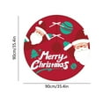 thumbnail image 2 of D Christmas Tree Bottom Skirt With Santa Snowflake Pattern Polyester Material For Holiday Home Decor And Seasonal Celebration, 2 of 7