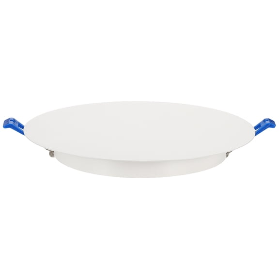 Uxcell 210mm/8.3" Round Ceiling Cover Plate, Downlight Hole Speaker Wall Hole Spring-Lock Decorative Steel Trim Cap Access Panel for 6.3-7.9" Ceiling or Drywall Openings, Matte White