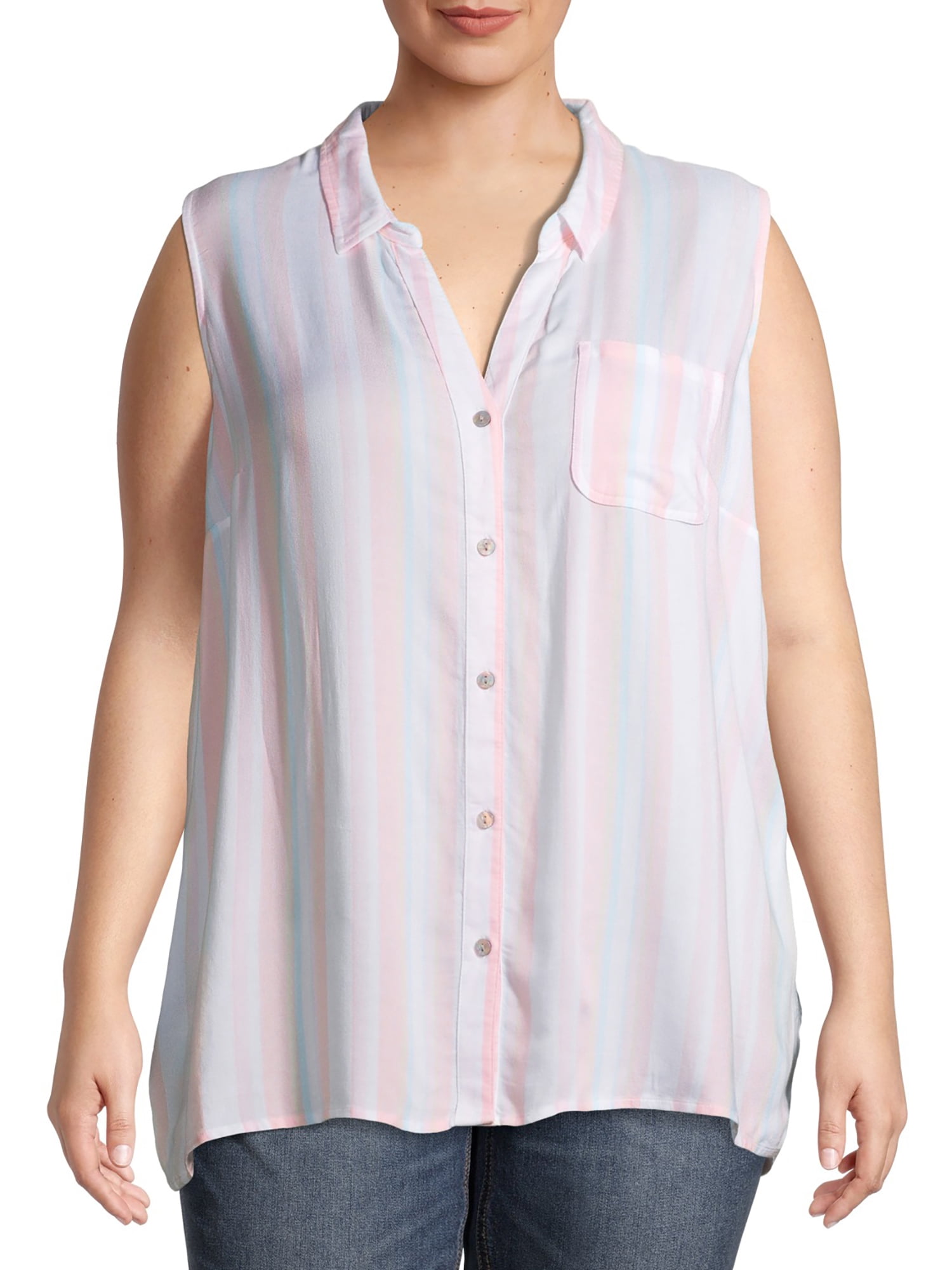 Terra \u0026 Sky Plus Size Sleeveless Camp 