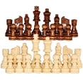 thumbnail image 3 of Damas de madera figuras de rey de 22 pulgadas piezas de ajedrez solo para juego de mesa de ajedrez 32 Uds., 3 of 6