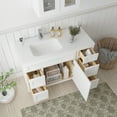 thumbnail image 4 of 48 in. W x 21 in. D x 32.5 in. H Bath Vanity Cabinet without Top in White, 4 of 5