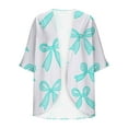 thumbnail image 5 of TrendVibe365 Today 2025 Lightweight Summer Cardigan Womens Summer Casual Loose Cardigan Tops Print 3/4 Sleeve B Everyday Wear Beach Vacation Outfits Going Out Cardigan Resort Wear, 5 of 5