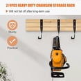 thumbnail image 3 of Xinyolin 2/4Pcs Heavy-Duty Storage Rack Chainsaw Wall Mount Holder Rustproof Corrosion Resistant String Trimmer Hanger Storage Rack, 3 of 8