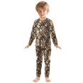 thumbnail image 6 of FORMRS Long Sleeve Top and Pants Pajama Set for Niños 2-Piece Sleepwear, Sizes 18M-8Y, Metallic Flower, 6 of 6