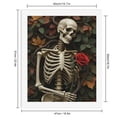 thumbnail image 2 of Paint By Numbers Kit for Adults Beginner - DIY Skeleton With Rose And Autumn Leaves Canvas Painting Kits for Adults, Frameless Paint By Number for Adults for Home Wall Decor 16x20 Inch, 2 of 7