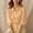 *Yellow, variant on ClodeEU Women's Striped Collared 3/4 Sleeve Puff Sleeve Button Shirt, Elegant Blouse for Office and Casual Wear Blue,Women's Plus L