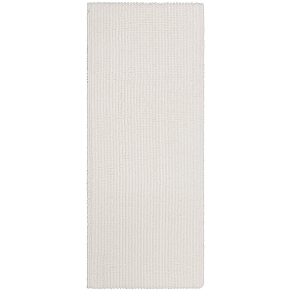 Mohawk Home Homespun Plush Fade/Stain Resistant Non-Slip Machine Washable Bath Rug, Artic White, 2' x 5'