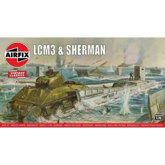 AIRFIX AIR03301V LCM3 AND SHERMAN (1/76) New