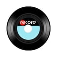 thumbnail image 3 of 16-Inch Vinyl Record Area Rug - Non-Slip Backing, Soft Plush Surface, Record Patterned Design, Indoor Decorative Floor Mat, Stylish Home Accent, Easy To Clean - For Living Room,, 3 of 6