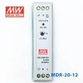 thumbnail image 3 of Mean Well MDR-20-12 Single Output Industrial Power Supply 20W 12V - DIN Rail, 3 of 5
