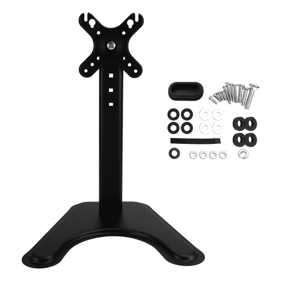 Adjustable Monitor Stand for 14-32 Inch Screens, Desk Mount with Large Base, Height Adjustable Monitor Arm