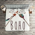 thumbnail image 2 of Ambesonne Arrow Quilted Coverlet 3 Pcs, Bohemian Triangle and Tree, King Size, Multicolor, 2 of 2