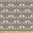 thumbnail image 1 of Valentine's Day Fabric by the Yard, Love Birds and Hearts Kissing Romantic Animals Motif Repetition, Decorative Upholstery Fabric for Sofas and Home Accents, Apricot Red and Grey by Ambesonne, 1 of 5
