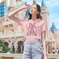 thumbnail image 6 of KimSoong Women Magic Kingdom T-Shirt Castle Graphic Shirts Casual Family Vacation Holiday Shirt Cute Short Sleeve Tee Top, 6 of 7