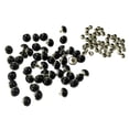 thumbnail image 2 of 50 Juego De Remaches De Cúpula De Metal De 10 Mm Espárragos Rápidos Clavos De Cabeza De Clavo Para Artesanía De Cuero Negro Baoblaze Pernos prisioneros del remache de la cúpula, 2 of 8