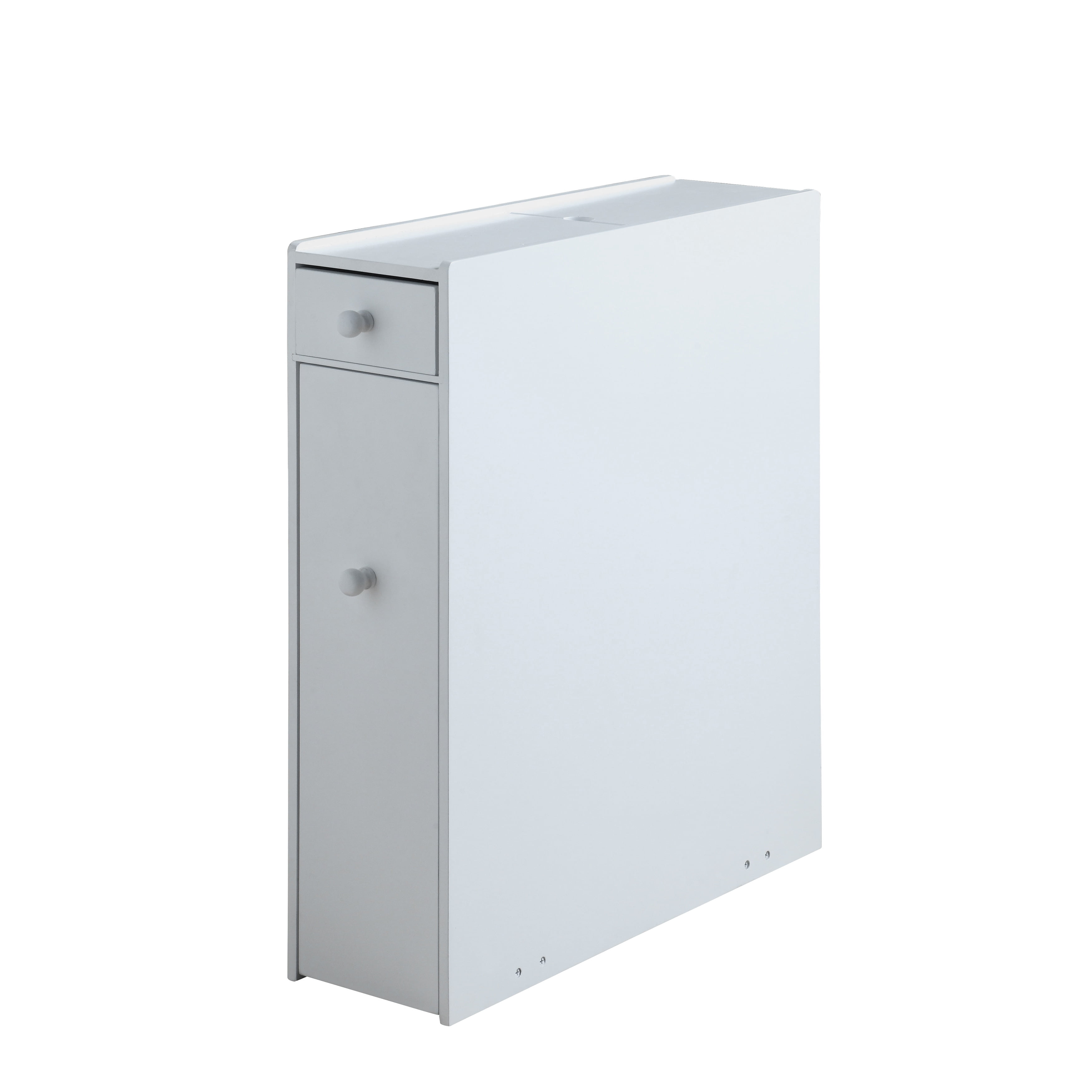 Proman Products Modern Durable Freestanding Bathroom Floor Cabinet, Black