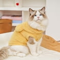 thumbnail image 4 of Sudadera con capucha de invierno para perro | Pelaje forrado de forro polar y impermeable para perros pequeños | Azul, Rosa, Amarillo | Diseño bipata, cierre de cremallera | Ropa cálida y cómoda, 4 of 6