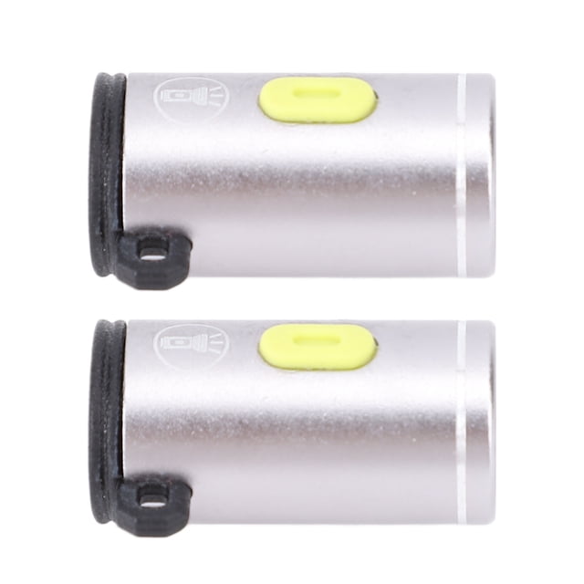 2pcs LED Pequeña Linterta, Hasta 230lm De Brillo Pequeña Lámpara LED USB Compacta Luz De Pulgares Alimentada Por Interfaz Tipo C Power Bank