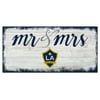 LA Galaxy 6'' x 12'' Mr. & Mrs. Script Sign