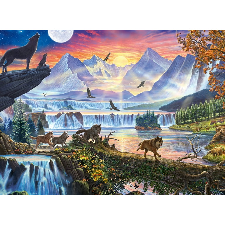 Ravensburger Great Outdoors Puzzle Series - Wolf Pack Romp, 300