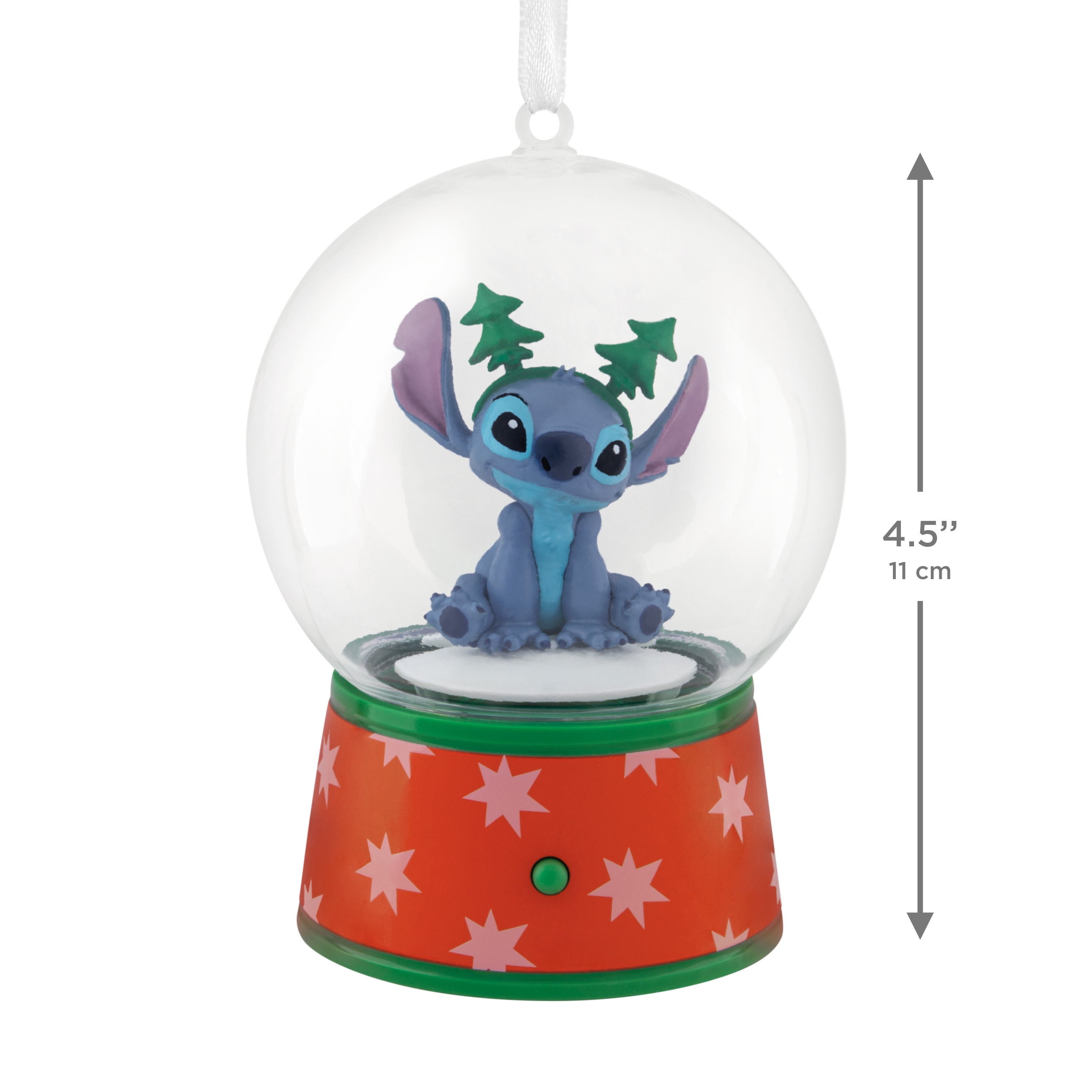 Hallmark Ornament (Disney Stitch Musical Snow Globe With Motion), 1 Count