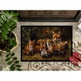 thumbnail image 3 of Fox Family Foxes by Daphne Baxter Doormat 24x36, 3 of 4