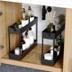 thumbnail image 2 of Timotech Carrito Almacenamiento Ruedas Organización, Estante Móvil 4 Niveles, Organizador Baño, Carrito Utilitario Cocina, Baño, Lavandería Negro Chico, 2 of 8