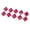 Option 5, variant on KLKCMS 10pcs Square 16mm Ten Sided D10 Opaque Standard Game Dice With Number Rose+White Option 5