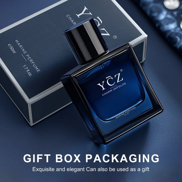 YCZ Men's Perfume Set, 2-Pack Cologne Gift Set for Men with Marine