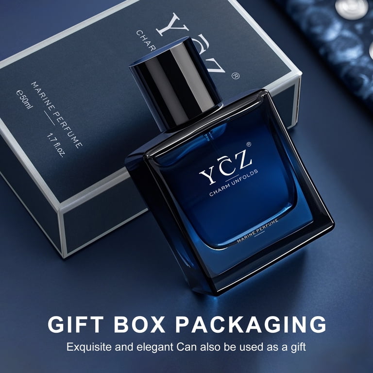 YCZ Men's Perfume Set, 2-Pack Cologne Gift Set for Men with Marine