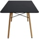 thumbnail image 3 of Mesa Estilo Eames Comedor Negro Rectangular MUNDO IN Hogar, 3 of 7