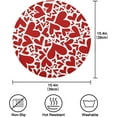 thumbnail image 4 of SKYSONIC Valentine's Day Love Heart Round Placemats for Dining Table Non-Slip Heat-Resistant Polyester Table Mats Set of 1 Washable Table Mats for Kitchen Dining Table Decoration, 4 of 7