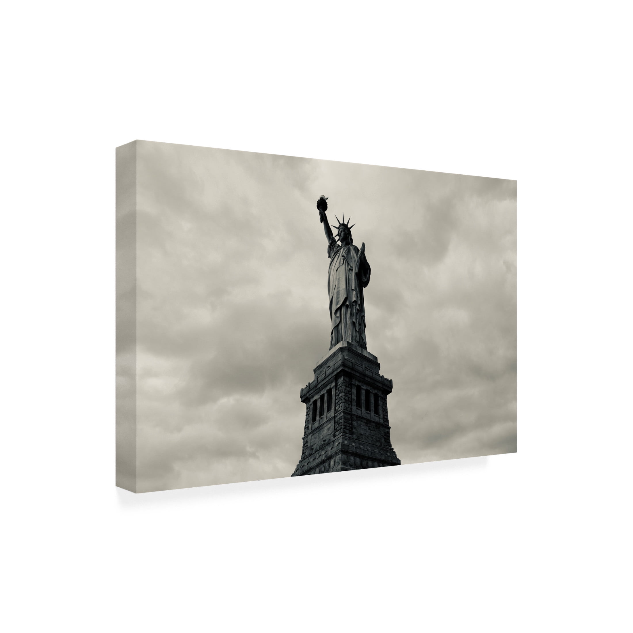 Trademark Fine Art Xiaoyang Liu  GOD BLESS AMERICA Canvas Wall Art