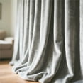 thumbnail image 4 of Heavyweight Velvet Curtains - Thermal Insulated Grommet Drapes, Set of 2, Soundproof Room Darkening for Living Room & Bedroom, 4 of 5